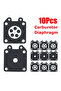 10 Pcs Chainsaw Carburetor Metering Diaphragm For For Repairing Carburetor Gaskets Carburetor Rep... - 8