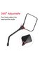 Square Mirror Ultra-Wide-Angle Motorcycle Side Mirror Modified - 4