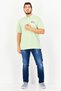 Men Regular Fit Brand Logo Short Sleeve Polo Shirt, Green - 2