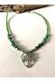 Tree of Life Green Chakil Stone Necklace
