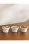 White Porcelain Round Bowl Set (3 Piece)