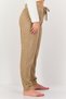 Women Regular Fit Ribbed Sleepwear Bottom, Brown - 3