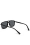 Women Thin Rim Navigator Sunglasses in Black - 3