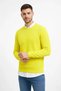 Men's Crew Neck Honeycomb Textured Knit Sweater Cotton Thin Weave, Long Sleeve - 3