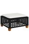 8 Piece Garden Sofa Set with Cushions Black Poly Rattan - 4