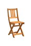 Bistro Set Folding 3 pcs Oil Natural Solid Acacia Wood - 5