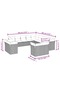 13 Piece Garden Sofa Set with Cushions Beige Poly Rattan - 2
