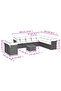 11 Piece Garden Sofa Set with Cushions Black Poly Rattan - 3