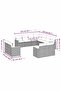 11 Piece Garden Sofa Set with Cushions Black Poly Rattan - 2