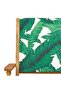 Folding Garden Chairs 6 pcs Green Fabric and Solid Wood - 8