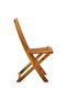 Folding Outdoor Chairs 4 pcs Solid Acacia Wood - 4