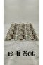 12-Piece Luxury Stainless Steel Square Serving Tray Set with Gold and Silver Options