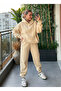 Women's 3 Thread Premium Tracksuit Set O Oversized K Hooded – Comfortable Fit for Winter - 3