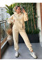 Women's 3 Thread Premium Tracksuit Set O Oversized K Hooded – Comfortable Fit for Winter - 4