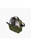 Solid Lunch Bag with Adjustable Strap and Zip Closure - 8