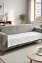 Ronie embossed soft furry sofa cover sofa throw that covers the seating area (100X220cm) - 2