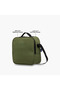 Solid Lunch Bag with Adjustable Strap and Zip Closure - 6