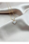 Heart Figured Plated Chain Necklace - 4