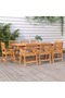 Garden Table 200x90x75 cm Solid Wood Acacia
