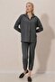 Buttoned Front Wrinkled Suit - 3