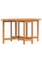 Garden Table Folding Brown 110 x 60 x 72 cm Solid Acacia Wood - 5