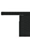Garden Table Black 100x55x73 cm Poly Rattan and Acacia Wood - 8
