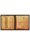 Garden Table Black 100x55x73 cm Poly Rattan and Acacia Wood - 6