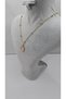Stainless Steel Moon and Planet Themed Zircon Stone Gold Color Necklace - 5