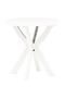 Bistro Table White Ø70 cm Plastic