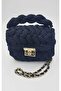 Hand Knitted Black Women's Knitted Bag - 3