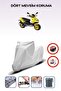 Gray Rear Bag Lock Incompatible Keeway Focus 125 Compatible Motorcycle Tarpaulin, 4 Seasons