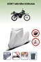 Gray Rear Bag Lock Incompatible with Kawasaki Klr 250 Compatible Motorcycle Tarpaulin, 4 Seasons