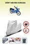 Gray Rear Bag Lock Incompatible with Asia as 100-7 Turkcub Compatible Motorcycle Tarpaulin, 4 Seasons