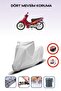 Gray Rear Bag Lock Incompatible with Kanuni Elite 110 Compatible Motorcycle Tarpaulin, 4 Seasons