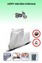 Gray Rear Bag Lock Incompatible Yuki Yildiz 100 Compatible Motorcycle Tarpaulin, 4 Seasons