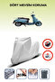 Gray Rear Bag Lock Incompatible Motolux Macchiato 50 Compatible Motorcycle Tarpaulin, 4 Seasons