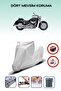 Gray Rear Case Lock Incompatible Suzuki Vl 800 Volusia Compatible Motorcycle Tarpaulin, 4 Seasons