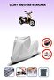 Gray Rear Bag Lock Incompatible with Dorado Arcon 150 Compatible Motorcycle Tarpaulin, 4 Seasons