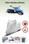 Gray Rear Bag Lock Incompatible Motolux Ceo 125 Compatible Motorcycle Tarpaulin, 4 Seasons