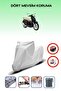 Gray Rear Bag Lock Incompatible Aprilia Scarabeo 200 Compatible Motorcycle Tarpaulin, 4 Seasons