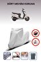 Gray Rear Bag Lock Incompatible with Hero Dash Lx 110 Compatible Motorcycle Tarpaulin, 4 Seasons