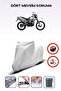 Gray Rear Bag Lock Incompatible Rks Rt250 Compatible Motorcycle Tarpaulin, 4 Seasons