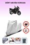 Gray Rear Bag Lock Incompatible Yamaha Tdm 900 Compatible Motorcycle Tarpaulin, 4 Seasons