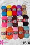 Lif Yarn Set 100 Gr 475 Meters Mixed Lif Yarn - Mixed Color Knitting Yarn - 15 Pieces