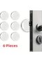 Aveo 6 Pieces Transparent Silicone Furniture and Door Stopper Impact Pad