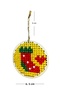 - Sibel 2453 2648 Handmade Cross-Stitch Embroidered Sock-Themed Wooden Christmas Ornament - 2