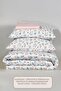 Lyra Duvet Cover Set Double Size 100% Cotton Ranforce Fitted Sheet (200X220 cm) Green - 6