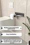 Metal Bathroom Shelf and Toilet Paper Holder Modern Design 28 cm - 2
