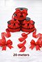 25 Mm Linen Ribbon Nope 20 Mt