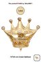 1 Piece King Crown Shaped Foil Balloon 73X69 cm Birthday Decoration